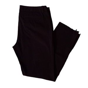GAP black gapstretch cotton spandex ankle zip pants never worn size 10